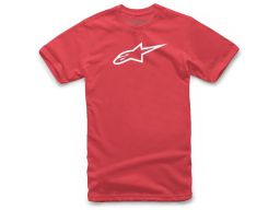 Triko AGELESS CLASSIC TEE krátky rukáv, ALPINESTARS (červená/bílá)