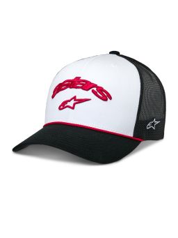šiltovka AGREE, ALPINESTARS (bílá/černá)