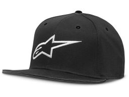 šiltovka AGELESS FLATBILL, ALPINESTARS (černá/bílá)
