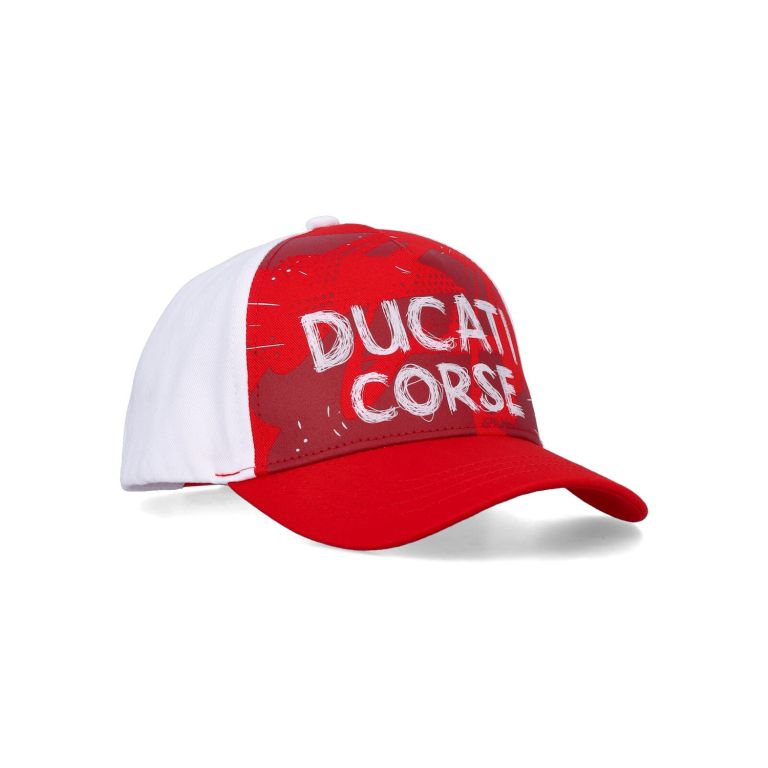 šiltovka DUCATI Corse, detská (červená,bílá)