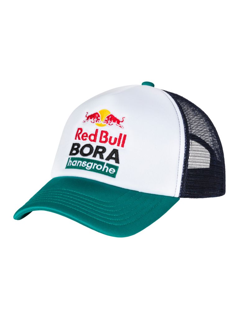 Síťovaná šiltovka RED BULL BORA (bílá,černá,zelená)