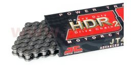 Reťaz 420HDR2, JT CHAINS (bezkroužek, farba čierna, 98 článkov vr. rozpojovacie spojky)