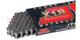 Reťaz 525X1R3, JT CHAINS (x-kroužek, farba čierna, 120 článkov, vr. nitovacie spojky)