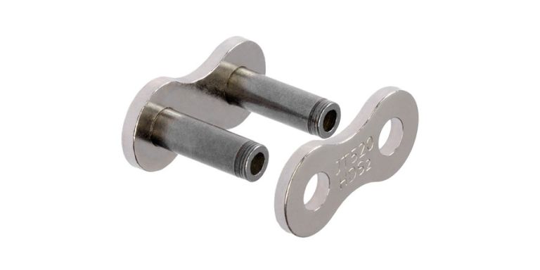 Spojka reťazu 520HDS2, JT CHAINS (farba strieborná, nitovacie, typ RIVET)