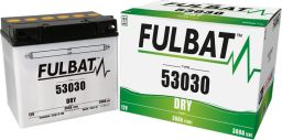 Batérie 12V, 53030, 30Ah, 300A, pravá, konvenčné 186x130x171, FULBAT (vr. balenie elektrolytu)