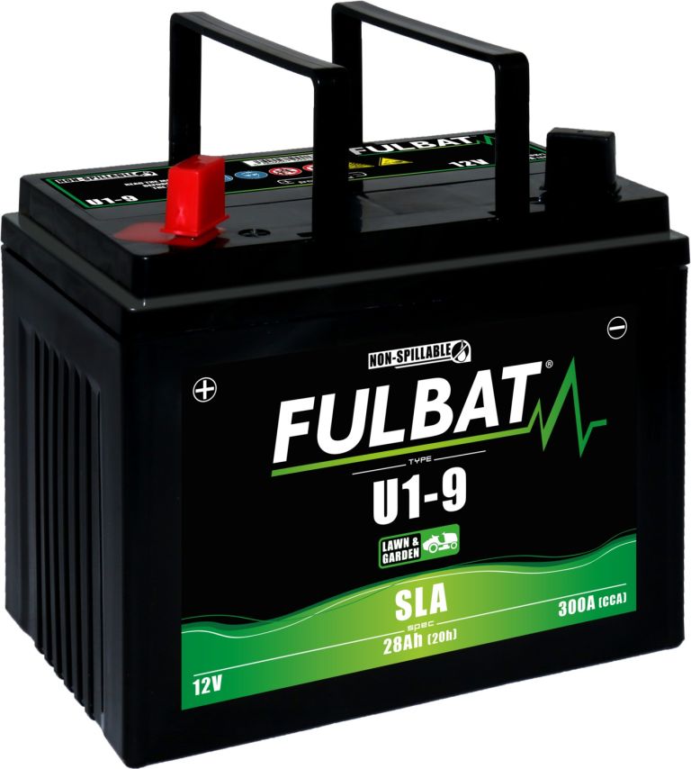 Batérie 12V, U1-9 SLA, 28Ah, 300A, ľavá, bezúdržbová MF AGM, 195x125x176, FULBAT (aktivovaná ve výrobe)
