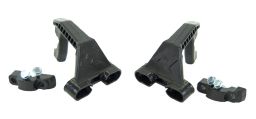 Montážne kit na riadidlá pre HP1/HP2/HP3, RTECH (čierny)