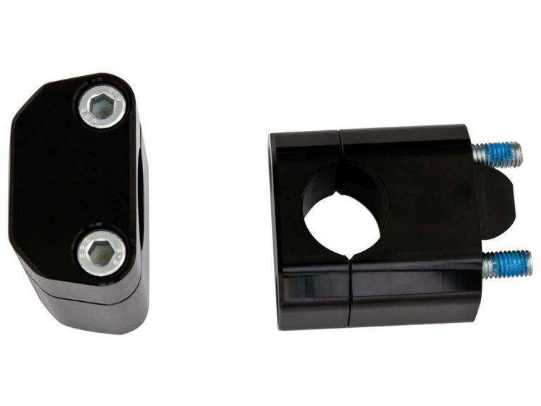 Sada na zvýšenie riadidiel + 35 mm (priemer 22 > 28,6 mm) vr. skrutiek, RTECH (čierna)