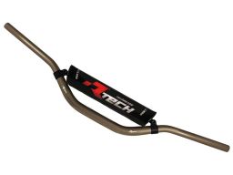 Riadidlá (Michael P.) s premenlivým prierezom o priemeru 28,6 - 22 mm s hrazdou a chráničom, RTECH (farba titan