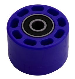 Kladka reťazu univerzálny, RTECH (modrá, vnútorný priemer 8 mm, vonkajší priemer 42 mm, šírka 28 mm