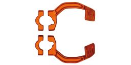 Kovový montážne kit na riadidlá krytov páčok FLX / VERTIGO / DUAL EVO, RTECH (oranžový, pár)