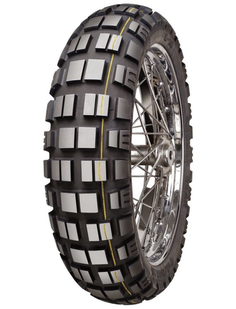 Pneu 140/80-18 (70T) E-10 TT(DAKAR žltý PRUH), MITAS - ČR