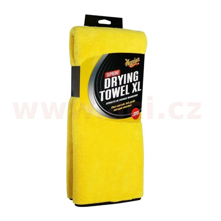 Meguiar's Supreme Drying Towel XL - extra hustý a savý sušicí uterák z mikrovlákna XL 85x55 cm, 1 050 g/m2