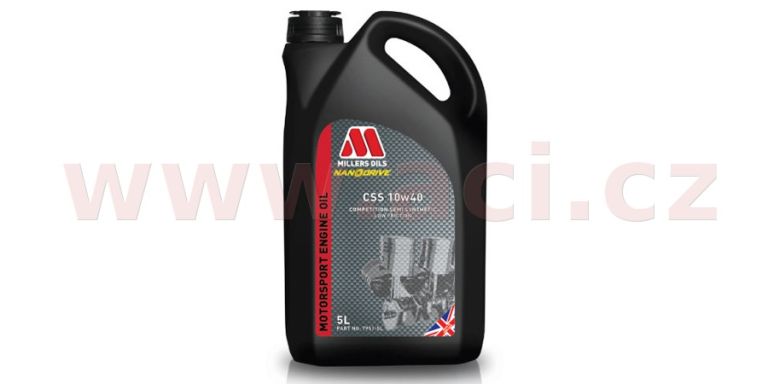 MILLERS OILS motorový olej polosyntetický s nanočásticemi Motorsport CSS 10w40 5l