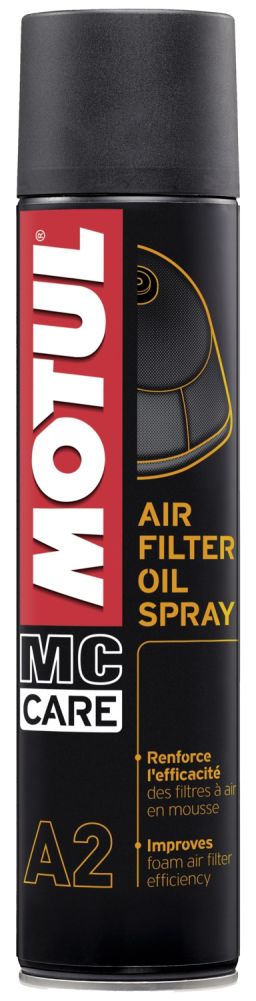 MOTUL olej pre údržbu vzduchových filtrov A2 AIR FILTER OIL, 400 ml sprej