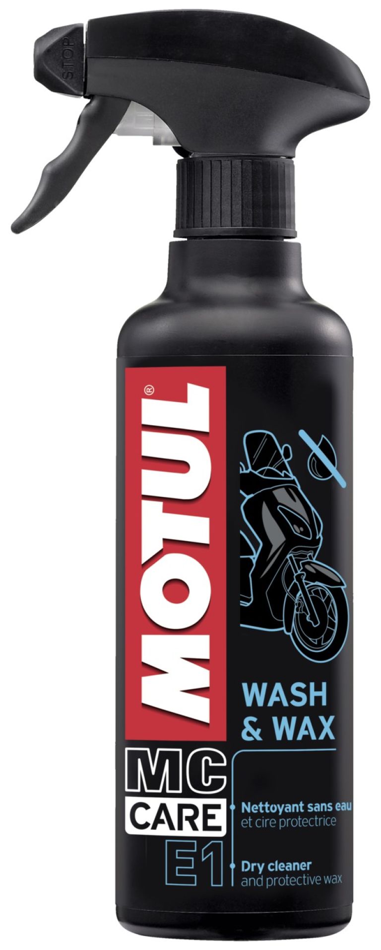 MOTUL suchý čistiace a ochranný vosk E1 WASH &amp; WAX, 400 ml