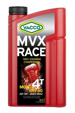 YACCO motorový olej plne syntetický MVX RACE 4T 10W60 2l