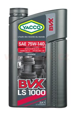 YACCO prevodový olej plne syntetický BVX LS 1000 75W140 2l