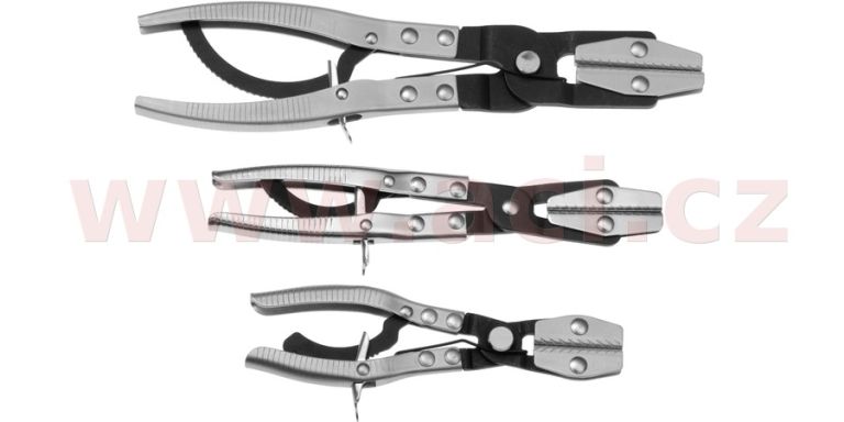 Sada kleští na přiškrcení hadic (3 ks), délky 203 mm, 254 mm, 304 mm
