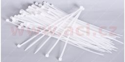 Stahovací páska 300x3,6 mm bílá (sada 100 ks)