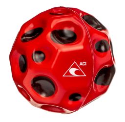  maxi hopík (skákací míček) průměru 7 cm, červeno-černý s logem ACI