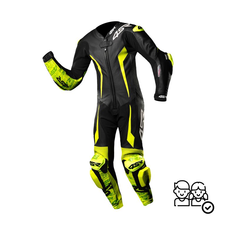 Detská Jednodielna Kombinéza 4SR Racing Junior Yellow AR