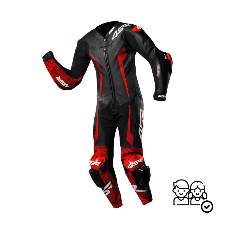 Detská Jednodielna Kombinéza 4SR Racing Junior Red AR