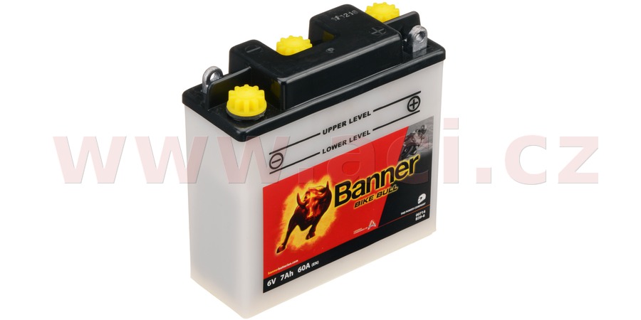 Baterie 6V, B39-6, 7Ah, 60A, BANNER Bike Bull 126x48x126