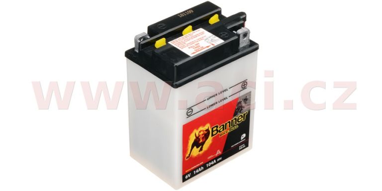 Baterie 6V, B38-6A, 14Ah, 104A, BANNER Bike Bull 119x83x161