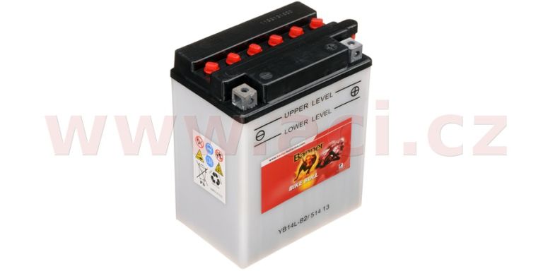 Baterie 12V, YB14L-B2, 14Ah, 185A, BANNER Bike Bull 134x89x166