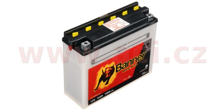 Baterie 12V, YB16AL-A2, 16Ah, 190A, BANNER Bike Bull 207x71x164