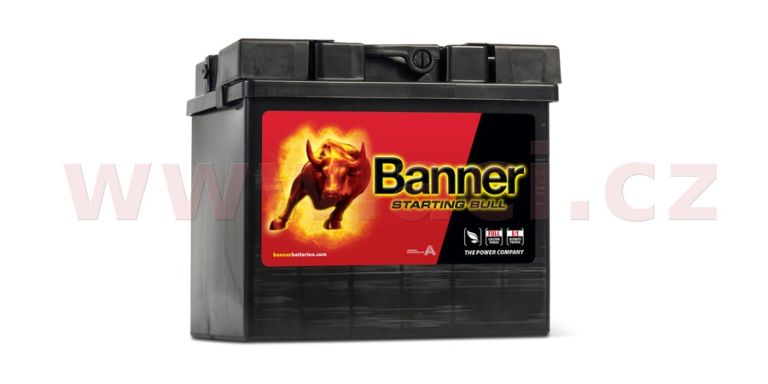 30Ah batéria, 300A, ľavá BANNER Starting Bull 187x128x165