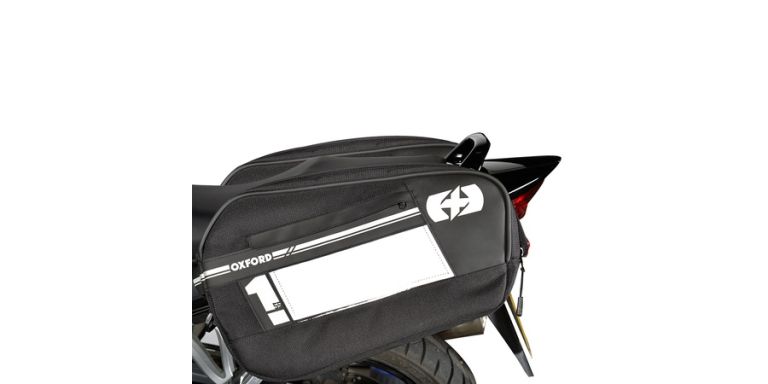 Bočné brašne na motocykel F1, OXFORD (čierne, objem 55 l, pár)