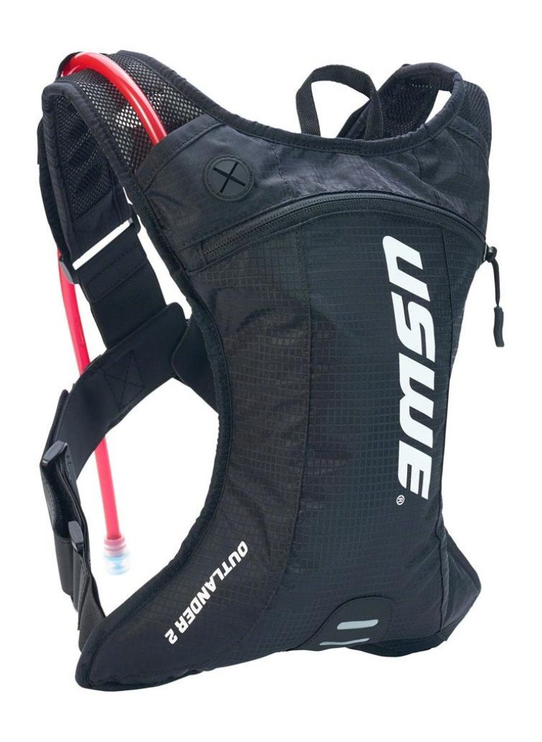 Batoh ENDURO OUTLANDER 2, USWE - Švédsko (čierna, objem 2 l, hydrobag 1,5 l)