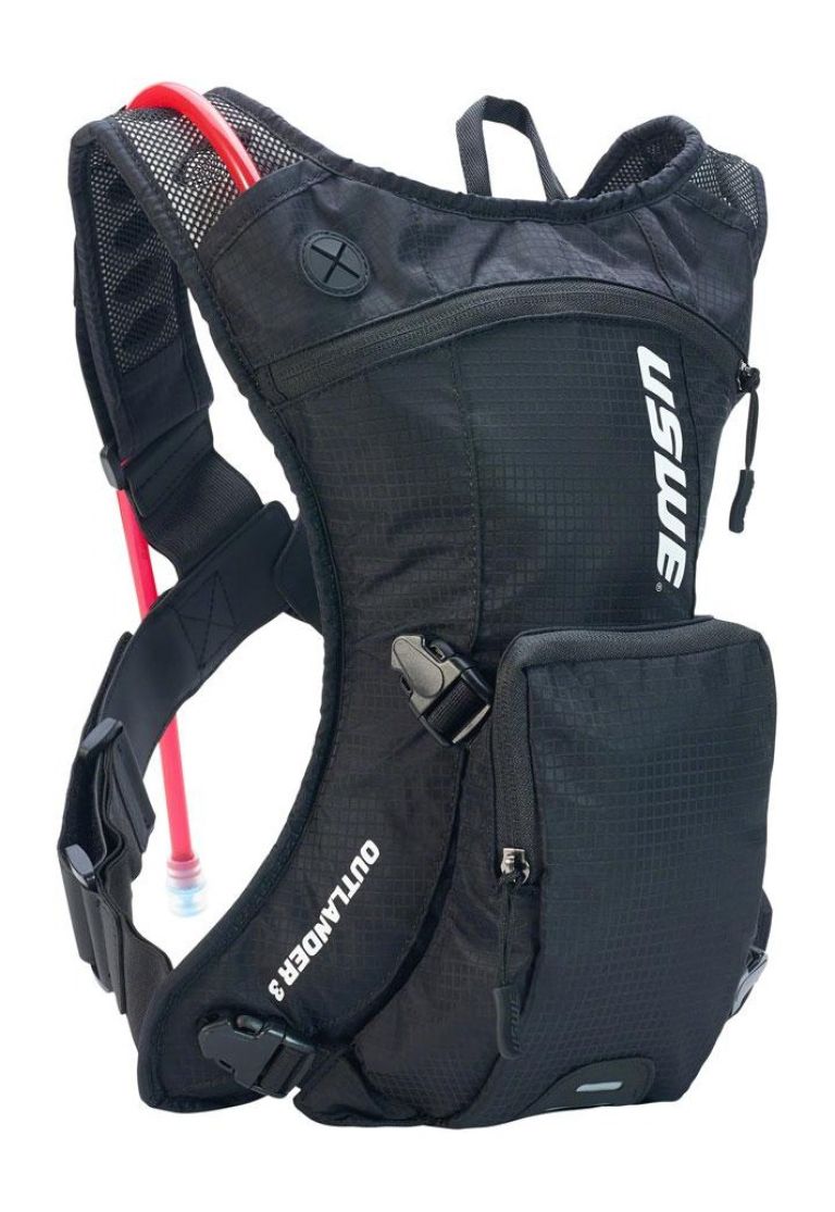 Batoh ENDURO OUTLANDER 3, USWE - Švédsko (čierna, objem 3 l, hydrobag 1,5 l)