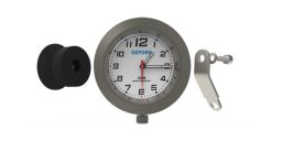 Analógové hodiny, OXFORD (strieborný rámček, luminiscenčné ciferník)