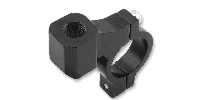 CNC adaptér spätného zrkadlá M8/1,25 ľavý závit (22,2 mm priemer) (čierny)