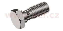 Průtokový skrutka jednoduchý M10 x 1,25 mm (pochromovaná oceľ)