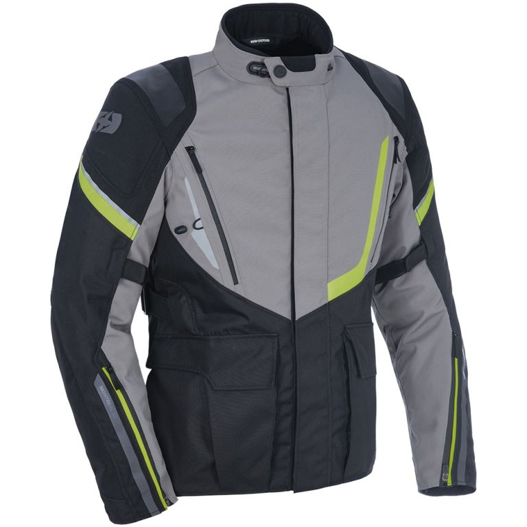 Bunda MONTREAL 4.0 DRY2DRY™, OXFORD (černá/šedá/žlutá fluo)