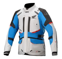 Bunda ANDES DRYSTAR HONDA kolekce, TECH-AIR 5 kompatibilný, ALPINESTARS (svetle šedá/černá/modrá/červená)