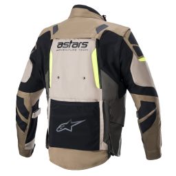 Bunda HALO DRYSTAR, ALPINESTARS (khaki/béžová/žlutá fluo) 2026