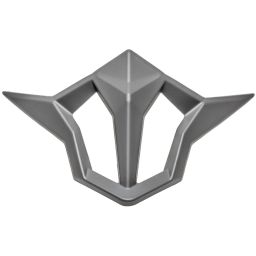 čelné kryt ventilácia pre prilby CROSS PRO 2, CASSIDA (šedá matná)