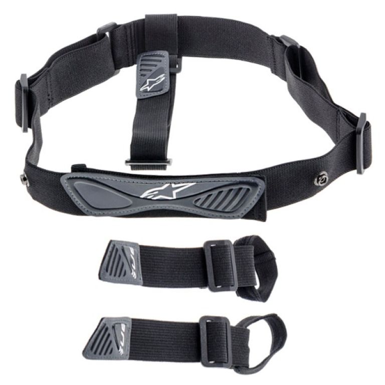 A popruhy pre krčnej chrániče BNS, ALPINESTARS (čierna antracit)