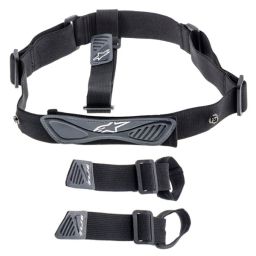 A popruhy pre krčnej chrániče BNS, ALPINESTARS (čierna antracit)