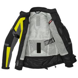 Bunda 4SEASON EVO dámska, SPIDI (černá/šedá/fluo žltá)