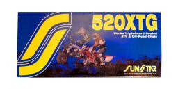 Reťaz 520XTG, SUNSTAR (x-kroužek, farba zlatá, 116 článkov)