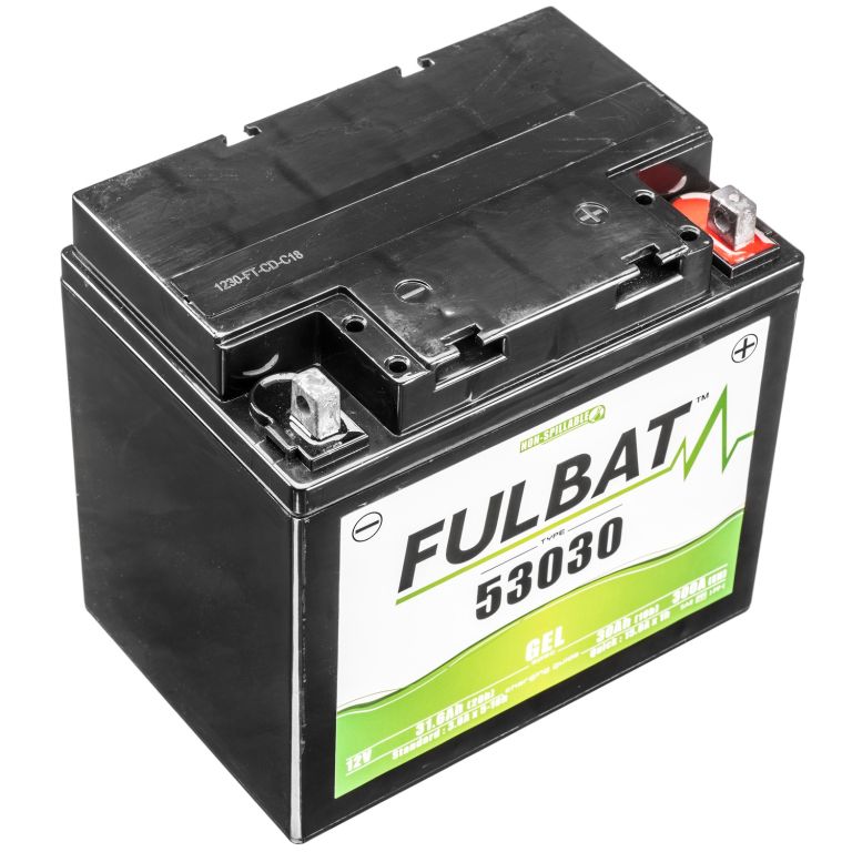 Batérie 12V, 53030 gél (Y60-N30L-A) 30Ah, 325A, bezúdržbová gél technológie 184x124x170 FULBAT (aktivovaná ve výrobe)