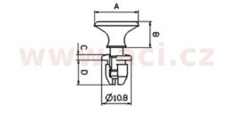 Plastová príchytka, Tourmax (sada 10 ks)