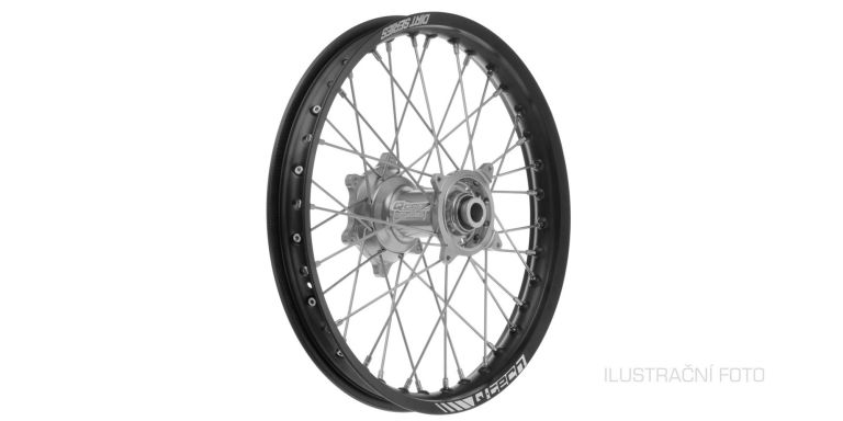 Zadné kolo kompletné (19" x 2,15") SUZUKI, Q-TECH (čierny ráfek, čierny stred)