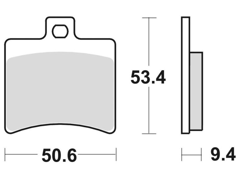 Brzdové doštičky, BRAKING (semi-metalická zmes SM1) 2 ks v balenie